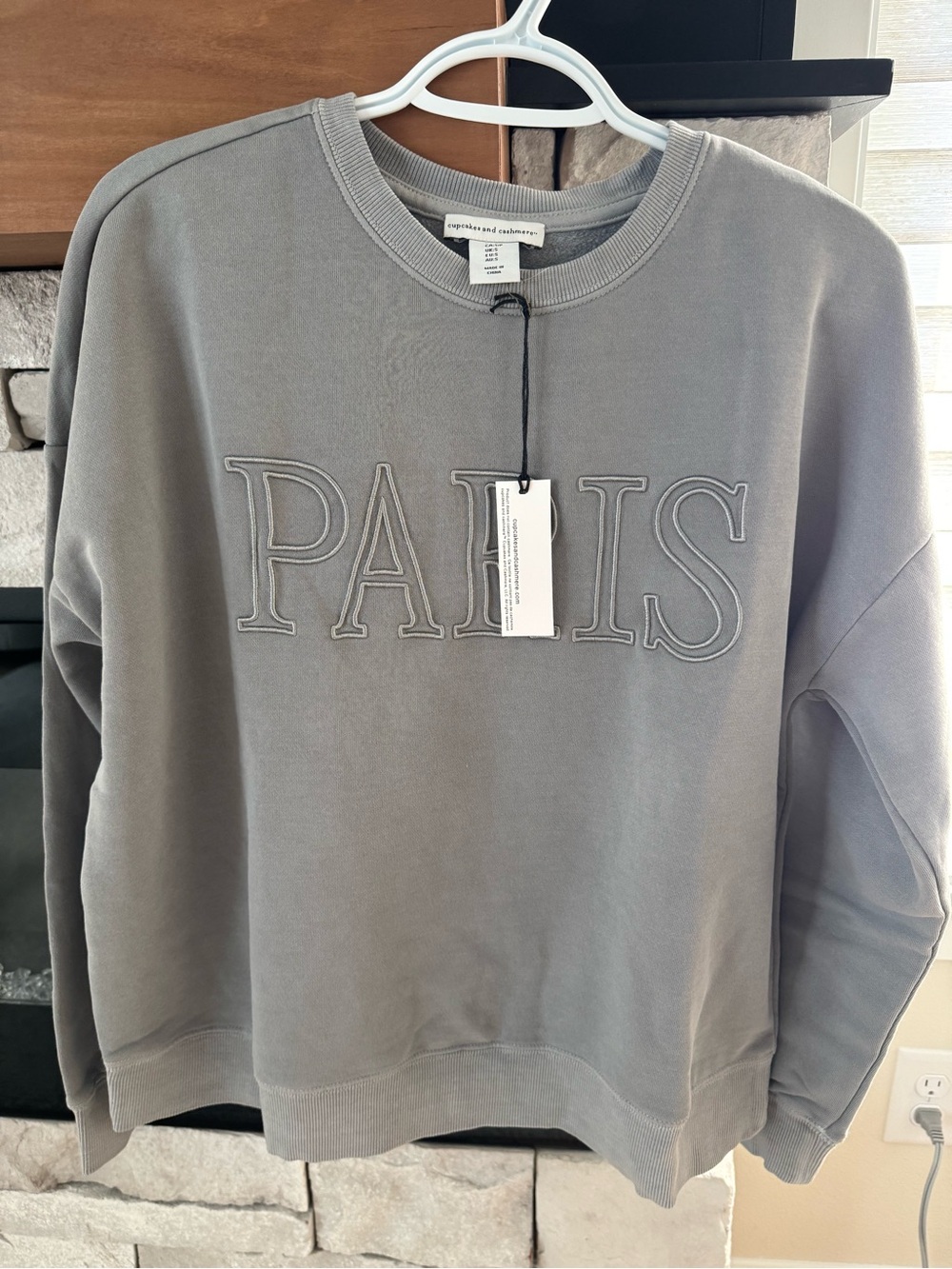 Cupcakes and Cashmere Paris Sweatshirt NWT Size S